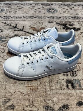 🍂 Adidas Stan Smith Sneakers - White with Light Blue